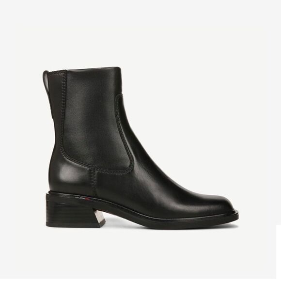 Franco Sarto Black Leather Ankle Boots(Size 7M) - Picture 3 of 9